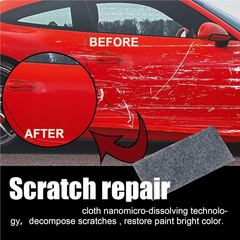 Omaky Nano Sparkle Cloth Car Scratch Remover with Scratch Repair Paste,Upgraded Nano Sparkle Cloth for Cars Scratches,Miracle Nano Cleaning Cloth Scratch Remover for Deep Scratch Repair on Car Paint - Image 5